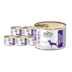4 Vets Dog Gastro Intestinal 6x185g