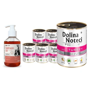 Dolina PRECIUM reich an Putenfleisch 6x800g + LAB V Lachsöl 250ml