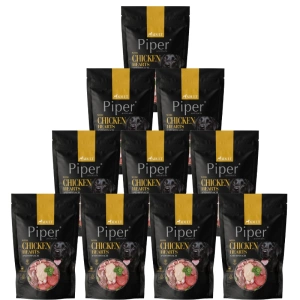 DOLINA NOTECI Piper für Hunde mit Hühnerherzen und Spinat 10x500g