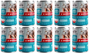 Frendi-Stücke in delikater Sauce mit Rindfleisch 10 x  400g für Katzen