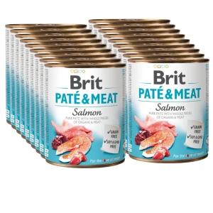 BRIT PATE & MEAT SALMON 18x800g
