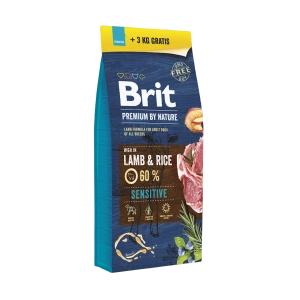 BRIT Premium By Nature Sensitive Lamb 15kg+3kg