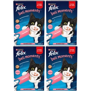 Felix Deli Moments Cremige Katzensnacks mit Lachs 4x(4x10g)