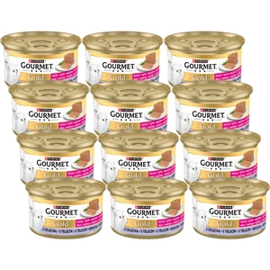 Purina Gourmet Gold Kitten Mousse für Kätzchen mit Kalbfleisch 12x85g