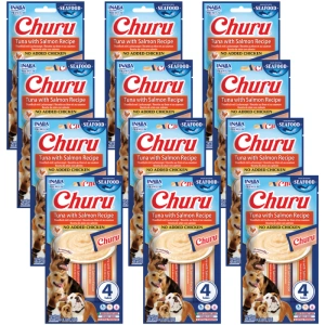 INABA Dog Churu (Fischbasis) Lachs veget 12x(4x14g)