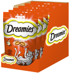 DREAMIES 6x60g - eine Delikatesse für eine Katze mit einem leckeren Huhn