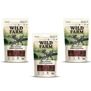 WILD FARM Lammwürstchen 3x80g Hundeleckerli