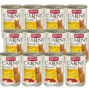 ANIMONDA Cat Carny Senior flavor: Beef, chicken, cheese 12x400g