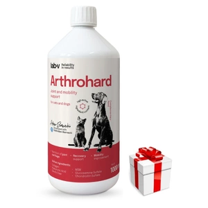 Lab-v Arthrohard – Umfassende Unterstützung für die Gelenkgesundheit von Hunden und Katzen 1000 ml + Überraschung für den Hund