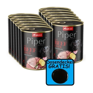 DOLINA NOTECI Piper für Hunde mit Rinderleber und Kartoffeln 12x800g