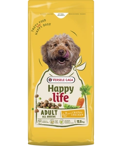 VERSELE-LAGA Happy Life Adult mit Huhn 12,5kg - Hundefutter für Erwachsene mit Huhn