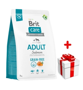 BRIT CARE Grain-free Adult Salmon 3kg + Überraschung für den Hund