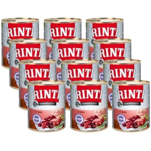 Rinti Kennerfleisch Nassfutter für Hunde - Rindfleisch 12x800g