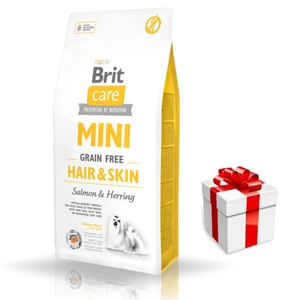 BRIT CARE Mini Grain-Free Hair&Skin 7kg + Überraschung für den Hund