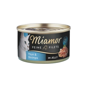 Miamor Feine Filets in Gelee - Katzennassfutter mit Thunfisch und Garnelen 100g Dose