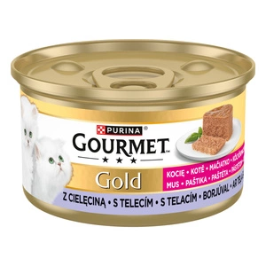 Purina Gourmet Gold Kitten Mousse mit Kalbfleisch 85g