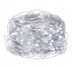 Lichterketten 100 led mit Batterie kaltweiß 3x aa 10m