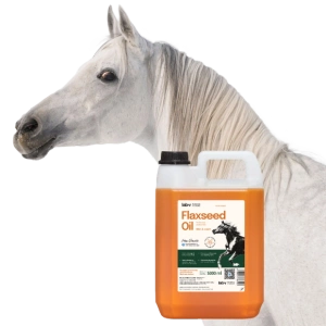 Lab-v Flaxseed Oil – 100 % kaltgepresstes Leinöl für Pferde 5000 ml