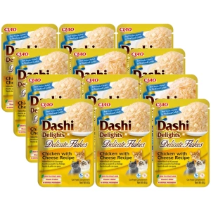 INABA Dashi Delights Delicate Flakes Chicken with Cheese Recipe 12x40g