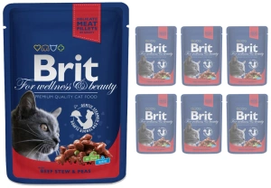 BRIT Cat Rind und Erbsen 6x100g