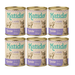 Katido Katzennassfutter mit Lammfleisch 6x400g