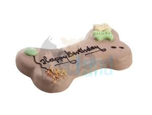 Kuchen für Hund "Happy Birthday" Nuss - Schokolade für einen Hund 250g