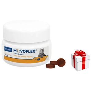 VIRBAC Movoflex Gelenktropfen für Katzen 30 Kroketten + Überraschung für die Katze