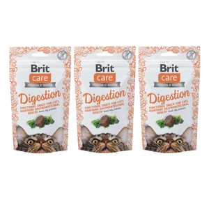 BRIT CARE Cat Snack Digestion 3x50g