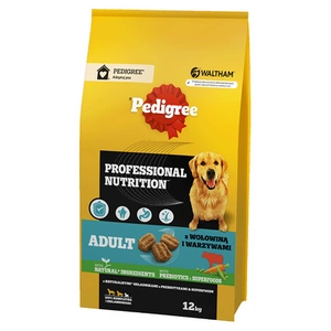 PEDIGREE® Adult Professional Nutrition 12 kg mit Rindfleisch und Gemüse - Trockenvollnahrung für ausgewachsene Hunde großer und mittelgroßer Rassen