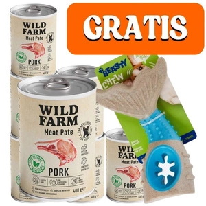 Wild Farm Pate Pork 6x400g glutenfreies Hundefutter