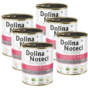 Dolina Noteci PREMIUM reich an Kalbfleisch mit grünen Erbsen 6x800g