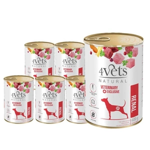 4 Vets für Hunde Renal 6x400g