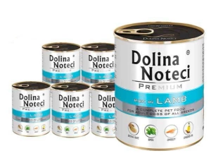 Dolina Noteci PREMIUM reich an Lammfleisch 6x800g + Deckel für 800g-Dose GRATIS!