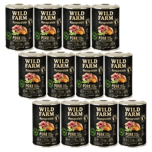 Wild Farm Monoprotein Pork 12x400g hypoallergenes Hundefutter