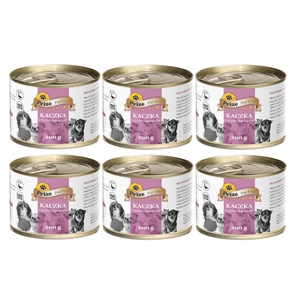 Prize Nassfutter für Hunde, Ente in Roter Bete, 6x200 g