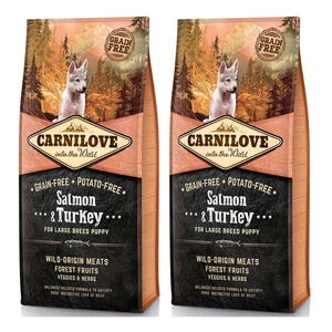 Carnilove Lachs & Pute für Welpen großer Rassen 2x12 kg