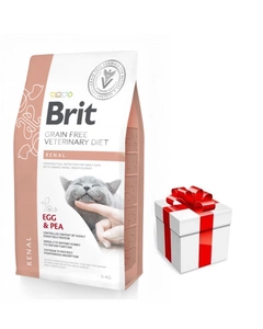 Brit gf Tiernahrung Katze Nieren 5kg + Überraschung für die Katze