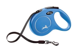 FLEXI New Classic Leine blau L 5m bis zu 50kg - Band