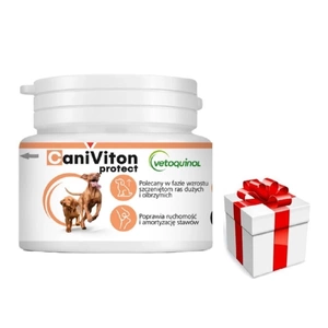 VETOQUINOL Caniviton Protect Nahrungsergänzungsmittel für Hunde 30 Tabletten + Überraschung für den Hund