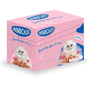 MOOCHIE Beauty Skin&Coat Mince With Tuna 12x70g– schöne Haut und schönes Fell