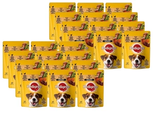 PEDIGREE Adult Beutel 24x100g - Nassfutter für Hunde mit Huhn und Gemüse in Sauce