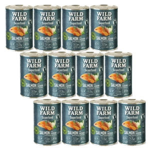 Wild Farm Superfood Lachs 12x400g getreidefreies Hundefutter