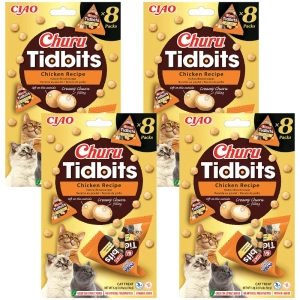INABA Katze Churu Leckerbissen - Huhn 4x(8x12g)