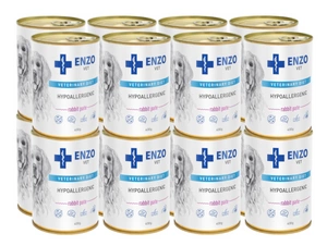 ENZO VET Hypoallergenes Futter mit Kaninchen für Hunde 16x400g