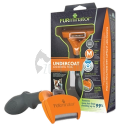 FURminator zum Entfernen der Unterwolle für mittelhaarige Hunde mittelgroßer Rassen (M)