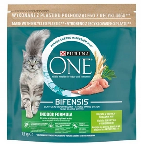 Purina One Indoor Cat Adult Futter mit Truthahn für Katzen 1,5 kg