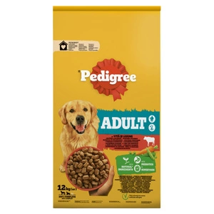 PEDIGREE® Adult 12 kg mit Rindfleisch - Trockenvollnahrung für ausgewachsene große und mittelgroße Hunde
