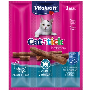 Vitakraft Cat Stick® + Scholle & Omega 3, 18g