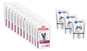 ROYAL CANIN Cat Renal 12x85g + ENZO VET Renal 3x100g