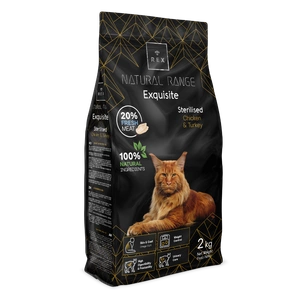 Rex Natural Range Exquisite Sterilised Chicken & Turkey 2kg + Überraschung für die Katze